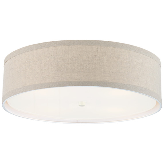 Flush Mounts Drum Shade by Visual Comfort Signature ( 268 | KS 4072LC-NL Walker ) 