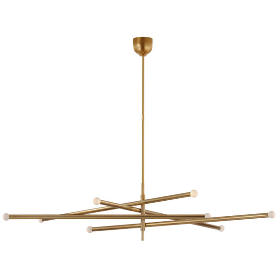 Large Chandeliers Geometric/Linear by Visual Comfort Signature ( 268 | KW 5595AB-ECG Rousseau ) 