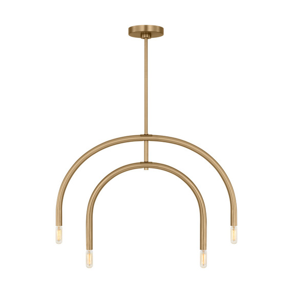 Mid. Chandeliers Candle by Visual Comfort Studio ( 454 | DJC1104SB Hadden ) 