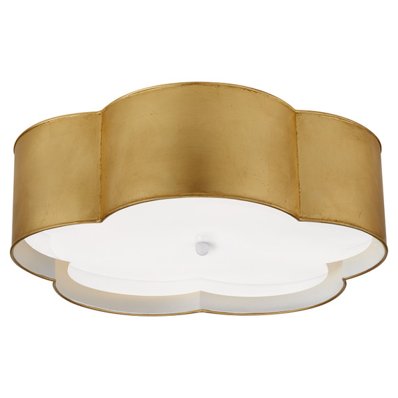 Flush Mounts Drum Shade by Visual Comfort Signature ( 268 | KS 4118G/WHT-FA Bryce ) 