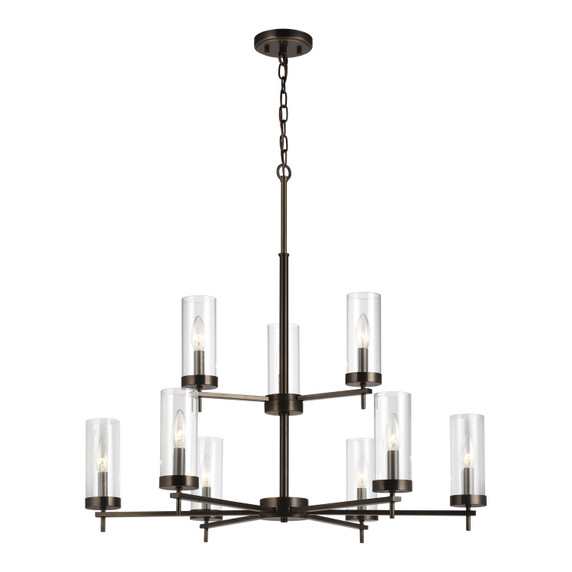 Mid. Chandeliers Glass Up by Visual Comfort Studio ( 454 | 3190309EN-778 Zire ) 