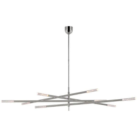 Large Chandeliers Geometric/Linear by Visual Comfort Signature ( 268 | KW 5595PN-SG Rousseau ) 