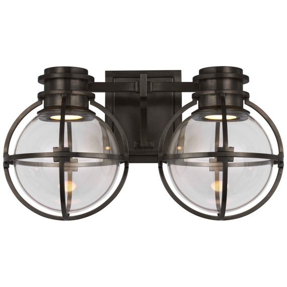 Bathroom Fixtures Two Lights by Visual Comfort Signature ( 268 | CHD 2482BZ-CG Gracie ) 