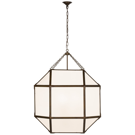 Foyer/Hall Lanterns Glass w/Frame by Visual Comfort Signature ( 268 | SK 5034AZ-WG Morris ) 