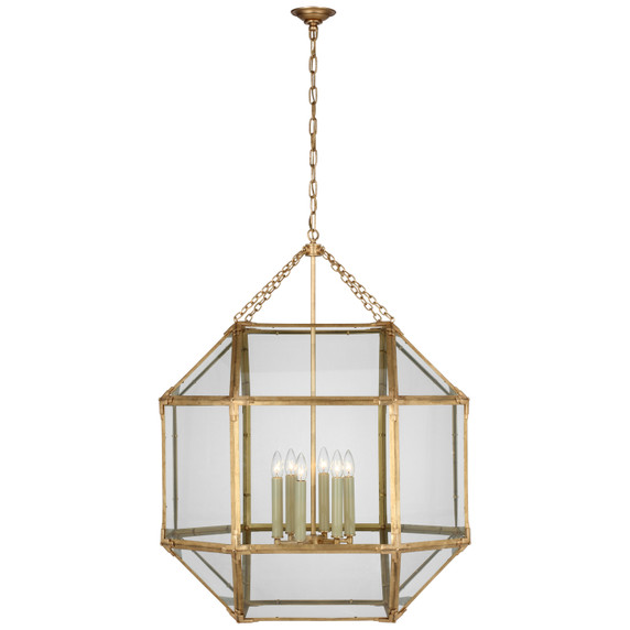 Foyer/Hall Lanterns Glass w/Frame by Visual Comfort Signature ( 268 | SK 5034GI-CG Morris ) 
