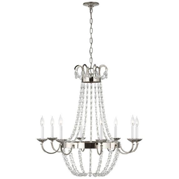 Mid. Chandeliers Candle by Visual Comfort Signature ( 268 | CHC 1408PN-SG Paris Flea Market ) 