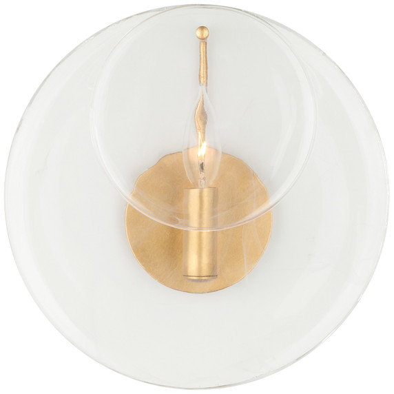 Sconces Single Glass by Visual Comfort Signature ( 268 | ARN 2455G-CSG Loire ) 