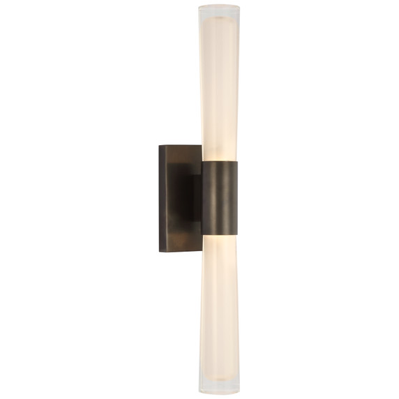 Sconces Double Glass by Visual Comfort Signature ( 268 | ARN 2473BZ-CG Brenta ) 
