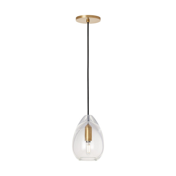 Mini Pendants Glass Down by Visual Comfort Modern ( 182 | SLPD278CNB Alina ) 