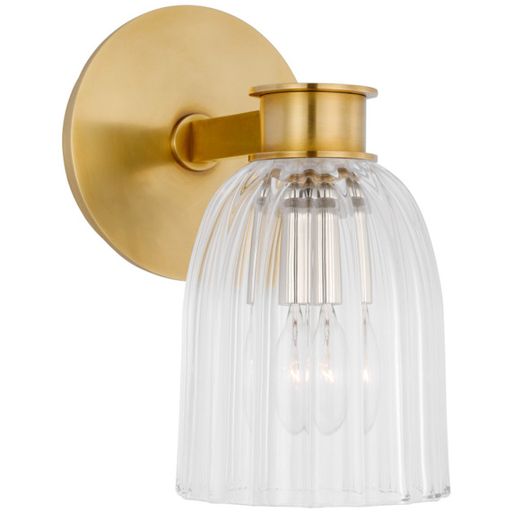 Sconces Single Glass by Visual Comfort Signature ( 268 | ARN 2501HAB-CG Asalea ) 