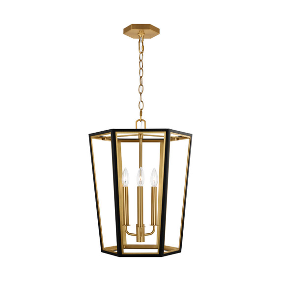 Foyer/Hall Lanterns Open Frame by Visual Comfort Studio ( 454 | AC1083MBKBBS Curt ) 