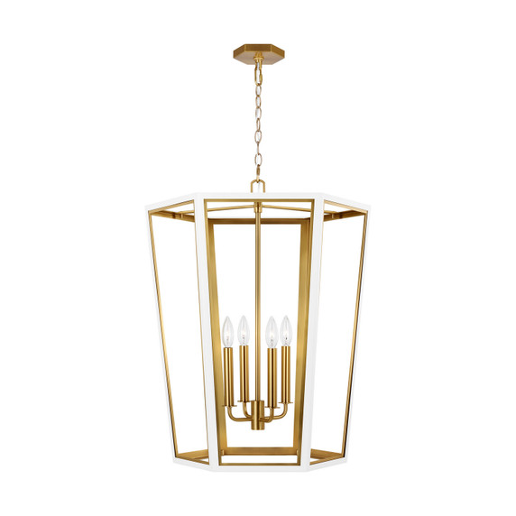 Foyer/Hall Lanterns Open Frame by Visual Comfort Studio ( 454 | AC1094MWTBBS Curt ) 