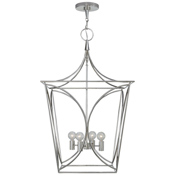 Foyer/Hall Lanterns Open Frame by Visual Comfort Signature ( 268 | KS 5145PN Cavanagh ) 