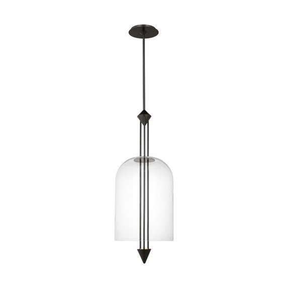 Pendants Glass Down by Visual Comfort Modern ( 182 | SLPD31627CBZ Cathedral ) 