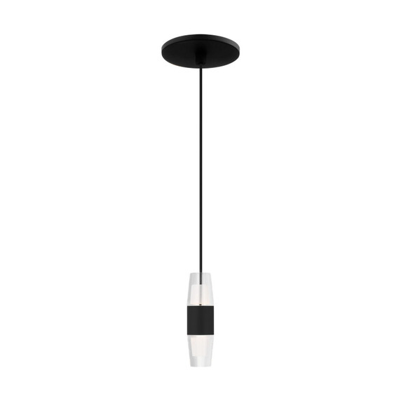Mini Pendants Glass Down by Visual Comfort Modern ( 182 | SLPD38127B Lassell ) 