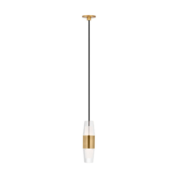 Mini Pendants Glass Down by Visual Comfort Modern ( 182 | SLPD38227NB Lassell ) 