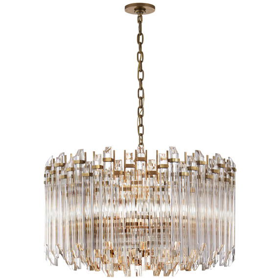 Mid. Chandeliers Drum Shade by Visual Comfort Signature ( 268 | SK 5421HAB-CA Adele ) 