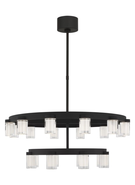 Mid. Chandeliers Glass Down by Visual Comfort Modern ( 182 | KWCH19827B Esfera ) 