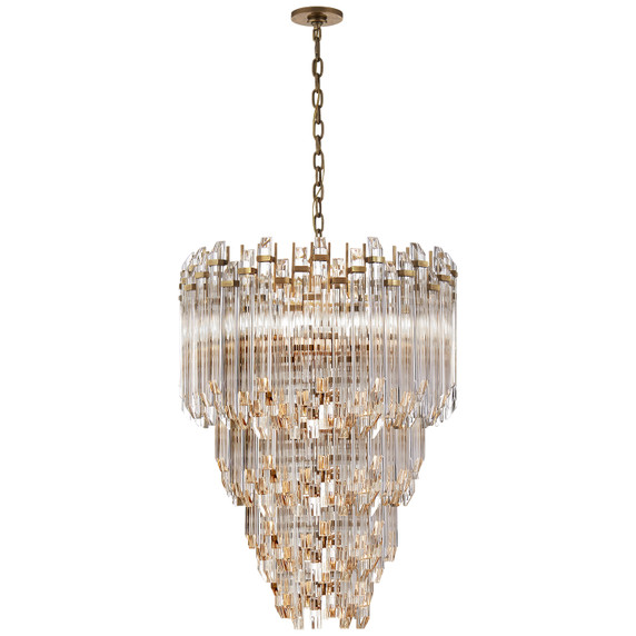 Mid. Chandeliers Glass Down by Visual Comfort Signature ( 268 | SK 5423HAB-CA Adele ) 