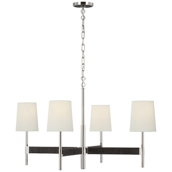 Mid. Chandeliers Candle by Visual Comfort Signature ( 268 | SK 5555PN/BRT-L Elle ) 