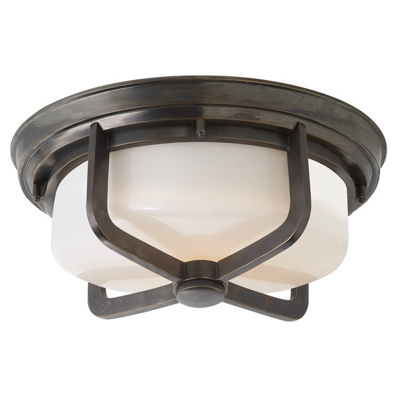 Flush Mounts Cage Style by Visual Comfort Signature ( 268 | TOB 4013BZ-WG Milton ) 