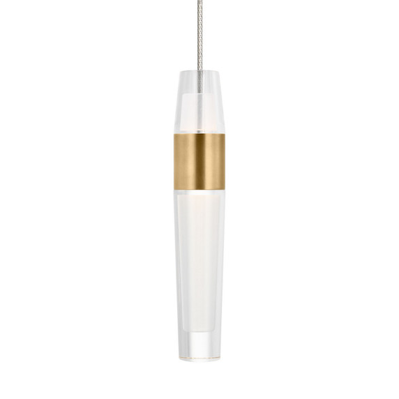 Mini Pendants Glass Down by Visual Comfort Modern ( 182 | SLPD396MO27NB Lassell ) 
