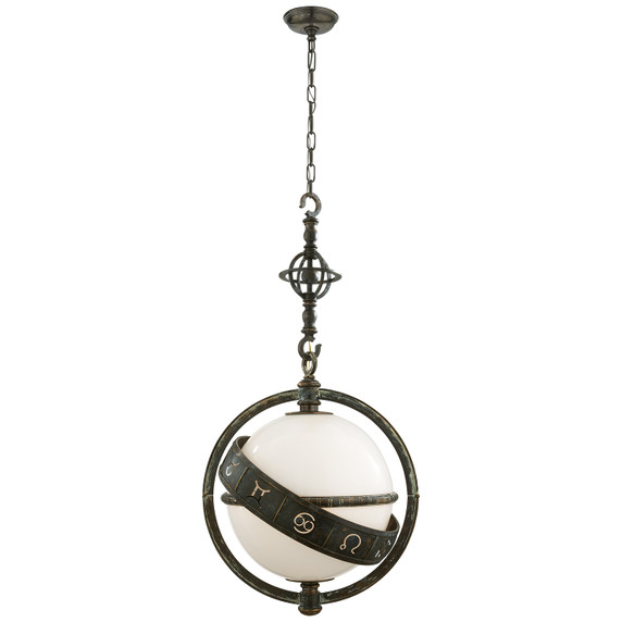 Foyer/Hall Lanterns Glass w/Frame by Visual Comfort Signature ( 268 | CHC 2112BZV-WG Zodiac ) 