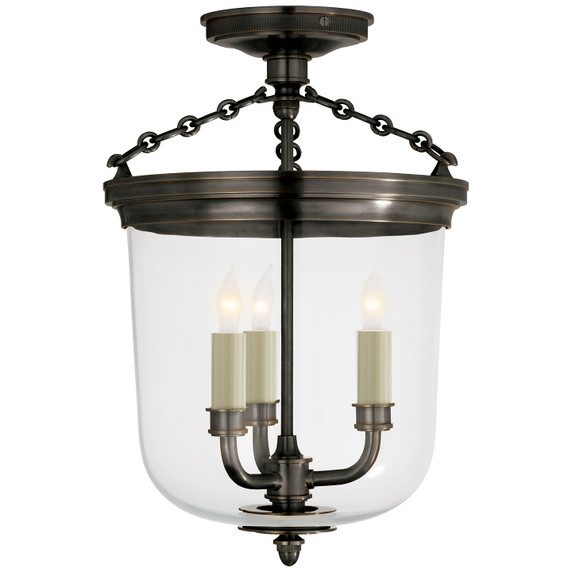 Semi-Flush Mts. Bowl Style by Visual Comfort Signature ( 268 | TOB 4212BZ Merchant ) 
