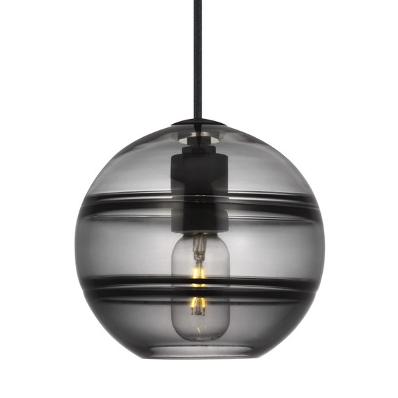 Mini Pendants Glass Down by Visual Comfort Modern ( 182 | 700TDSDNGPKB Sedona ) 