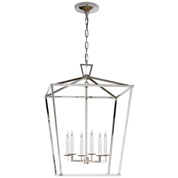 Foyer/Hall Lanterns Open Frame by Visual Comfort Signature ( 268 | CHC 2176PN Darlana ) 