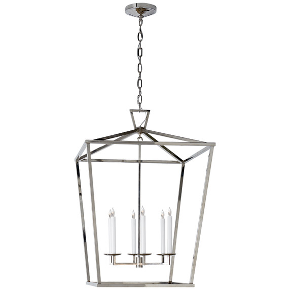 Foyer/Hall Lanterns Open Frame by Visual Comfort Signature ( 268 | CHC 2177PN Darlana ) 