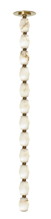 Pendants Glass Down by Visual Comfort Modern ( 182 | SLPD55127ALBHABR-277 Collier ) 