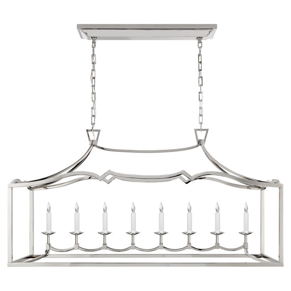 Linear/Island Open Frame by Visual Comfort Signature ( 268 | CHC 2183PN Darlana Fancy ) 