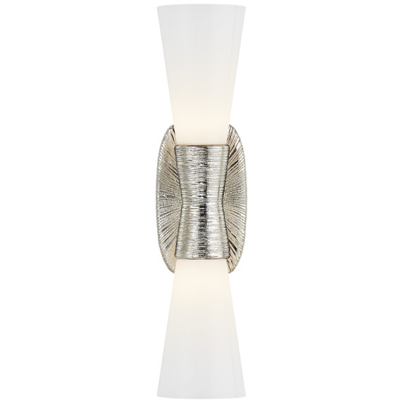 Sconces Double Glass by Visual Comfort Signature ( 268 | KW 2047PN-WG Utopia ) 