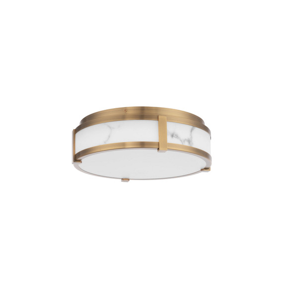 Flush Mounts Drum Shade by W.A.C. Lighting ( 34 | FM-27214-AB Constantine ) 