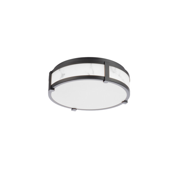 Flush Mounts Drum Shade by W.A.C. Lighting ( 34 | FM-27214-BK Constantine ) 
