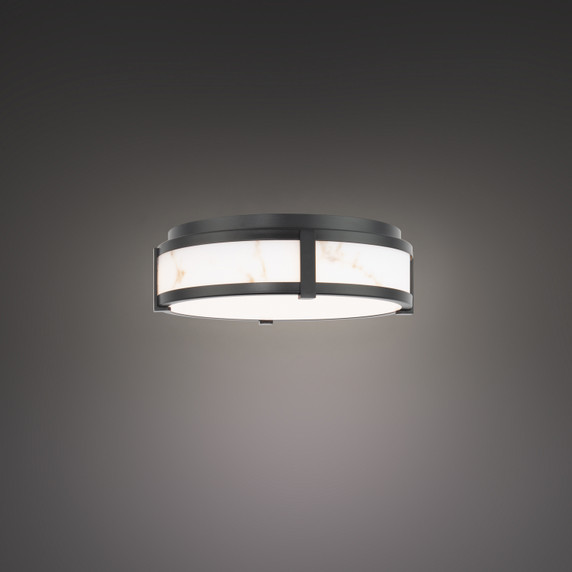 Flush Mounts Drum Shade by W.A.C. Lighting ( 34 | FM-27218-BK Constantine ) 