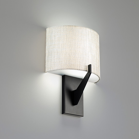 Sconces Drum Shade by W.A.C. Lighting ( 34 | WS-47108-27-BK Fitzgerald ) 