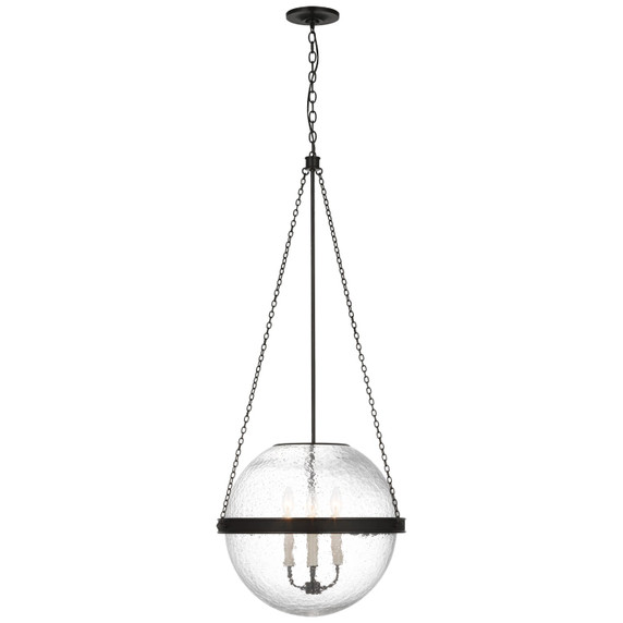 Foyer/Hall Lanterns Glass w/Frame by Visual Comfort Signature ( 268 | MF 5184BZ-CG Reese ) 