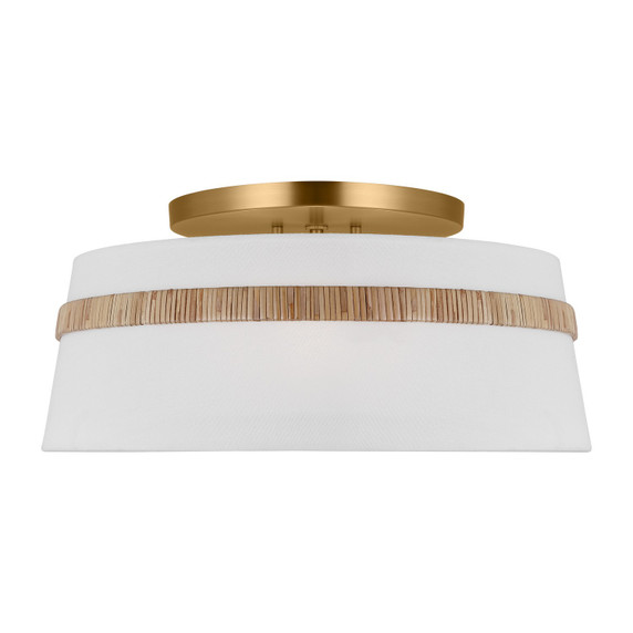 Semi-Flush Mts. Drum Shade by Visual Comfort Studio ( 454 | AF1153RTN Cordtlandt ) 