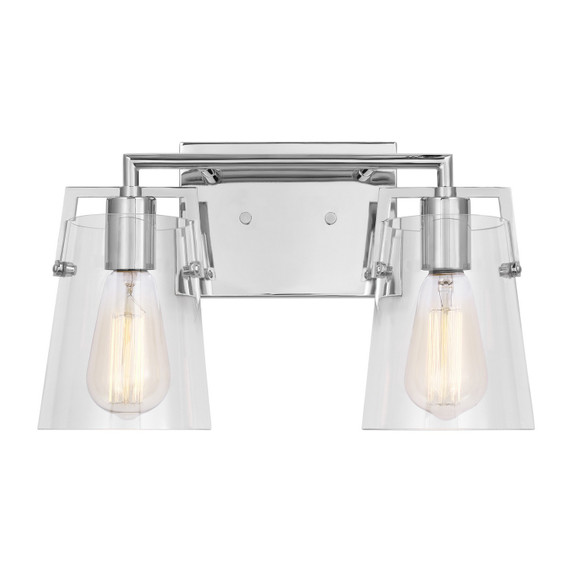 Bathroom Fixtures Two Lights by Visual Comfort Studio ( 454 | DJV1032CH Crofton ) 