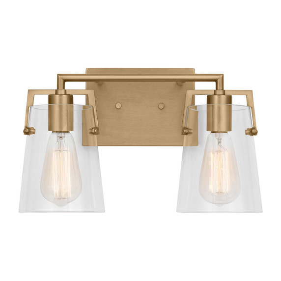 Bathroom Fixtures Two Lights by Visual Comfort Studio ( 454 | DJV1032SB Crofton ) 