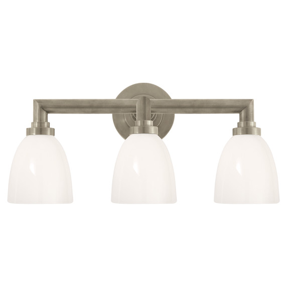 Bathroom Fixtures Three Lights by Visual Comfort Signature ( 268 | SL 2843AN-WG Wilton ) 