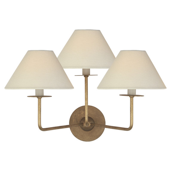 Sconces Triple Candle by Visual Comfort Signature ( 268 | NW 2070GI-L Kelley ) 