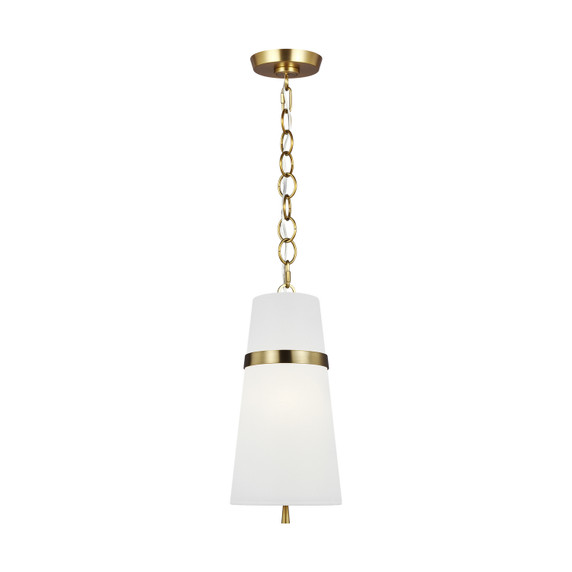 Mini Pendants Glass Down by Visual Comfort Studio ( 454 | AP1161BBS Cordtlandt ) 