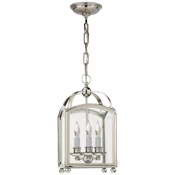 Foyer/Hall Lanterns Glass w/Frame by Visual Comfort Signature ( 268 | CHC 3420PN Arch Top ) 