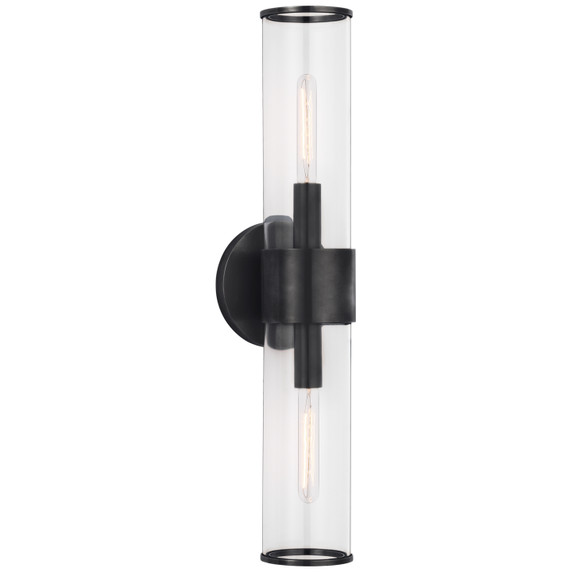 Sconces Double Glass by Visual Comfort Signature ( 268 | KW 2118BZ-CG Liaison ) 