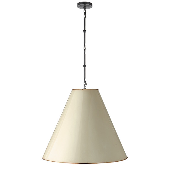 Pendants Fabric Shade by Visual Comfort Signature ( 268 | TOB 5014BZ-AW Goodman ) 