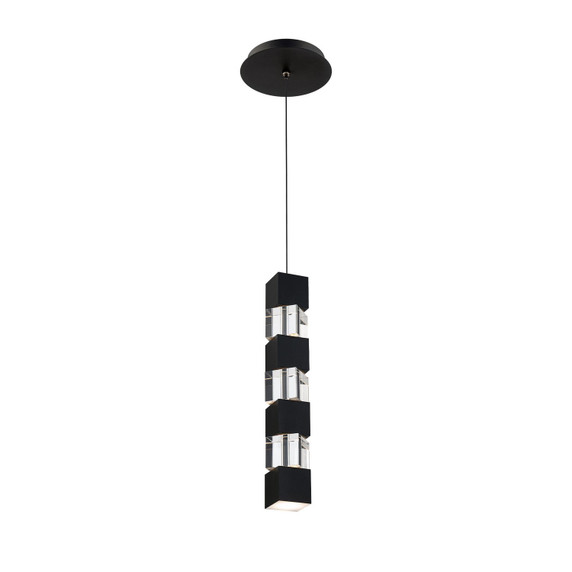 Mini Pendants Glass Down by W.A.C. Lighting ( 34 | PD-15514-30-BK Super Star ) 