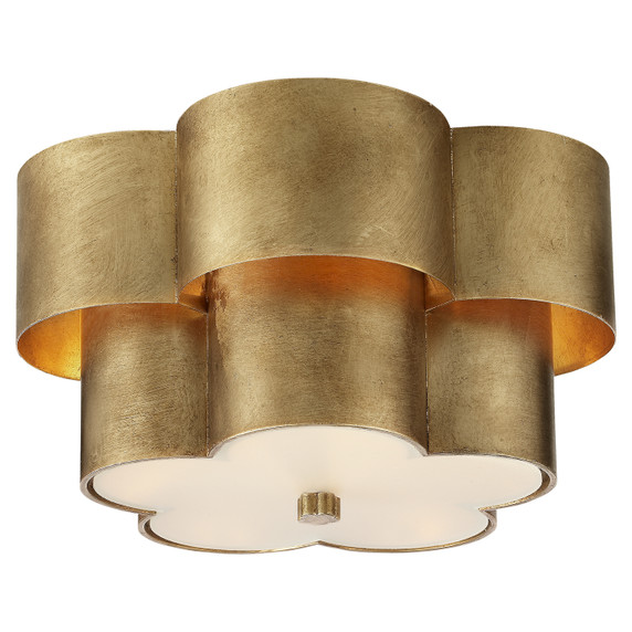 Flush Mounts Drum Shade by Visual Comfort Signature ( 268 | ARN 4306G-FG Arabelle ) 